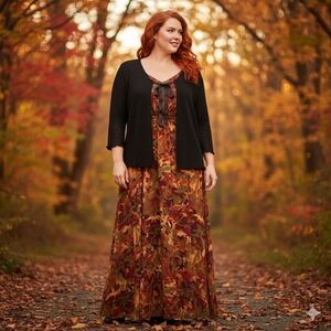 Studio 1940 14/16 Sparkly Tie Front Shrug 1X